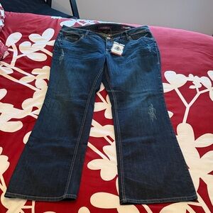 Vintage Z Cavaricci Women's Dark Blue Sophia Boot Cut Jeans